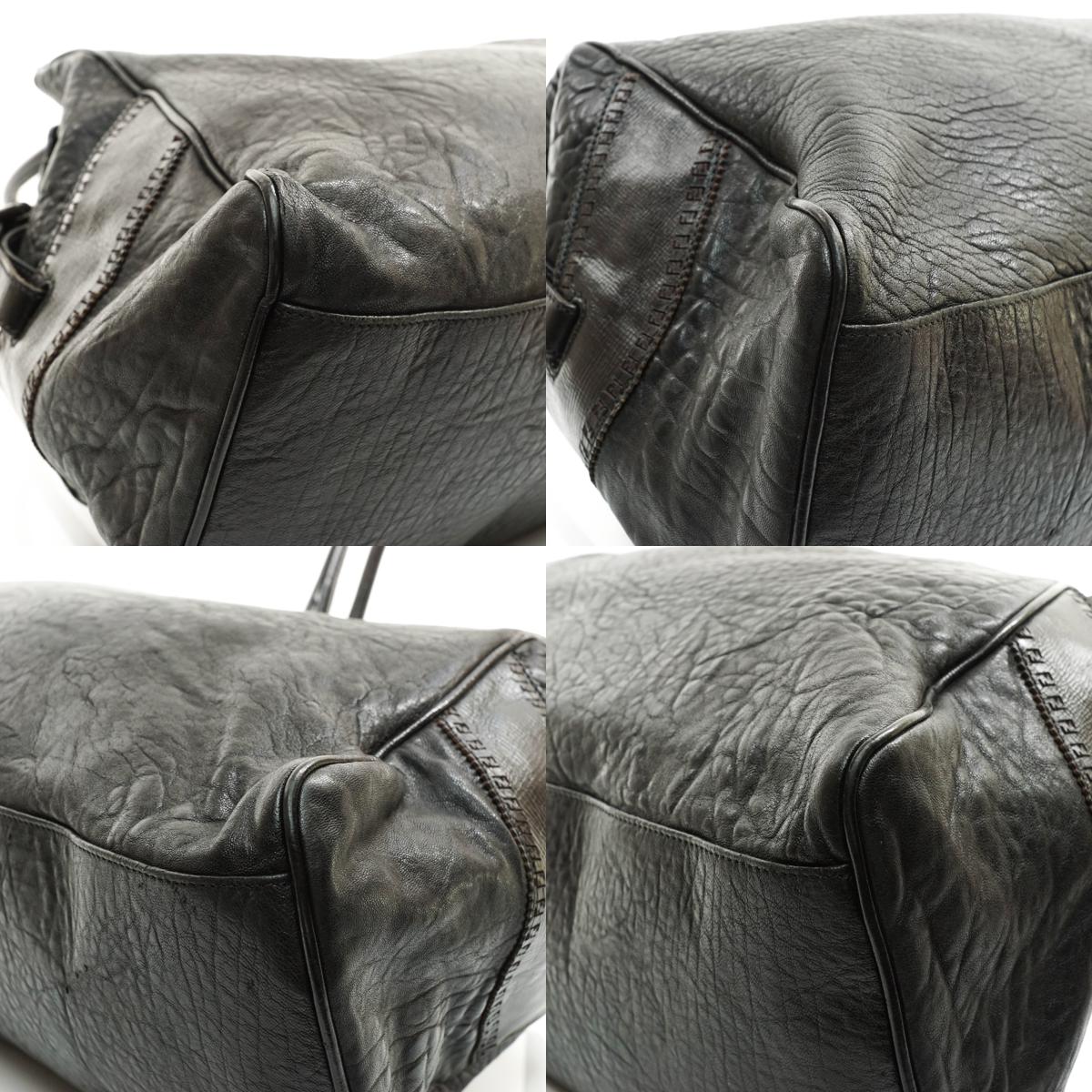 Fendi Tote Bag Leather Black - Image 12